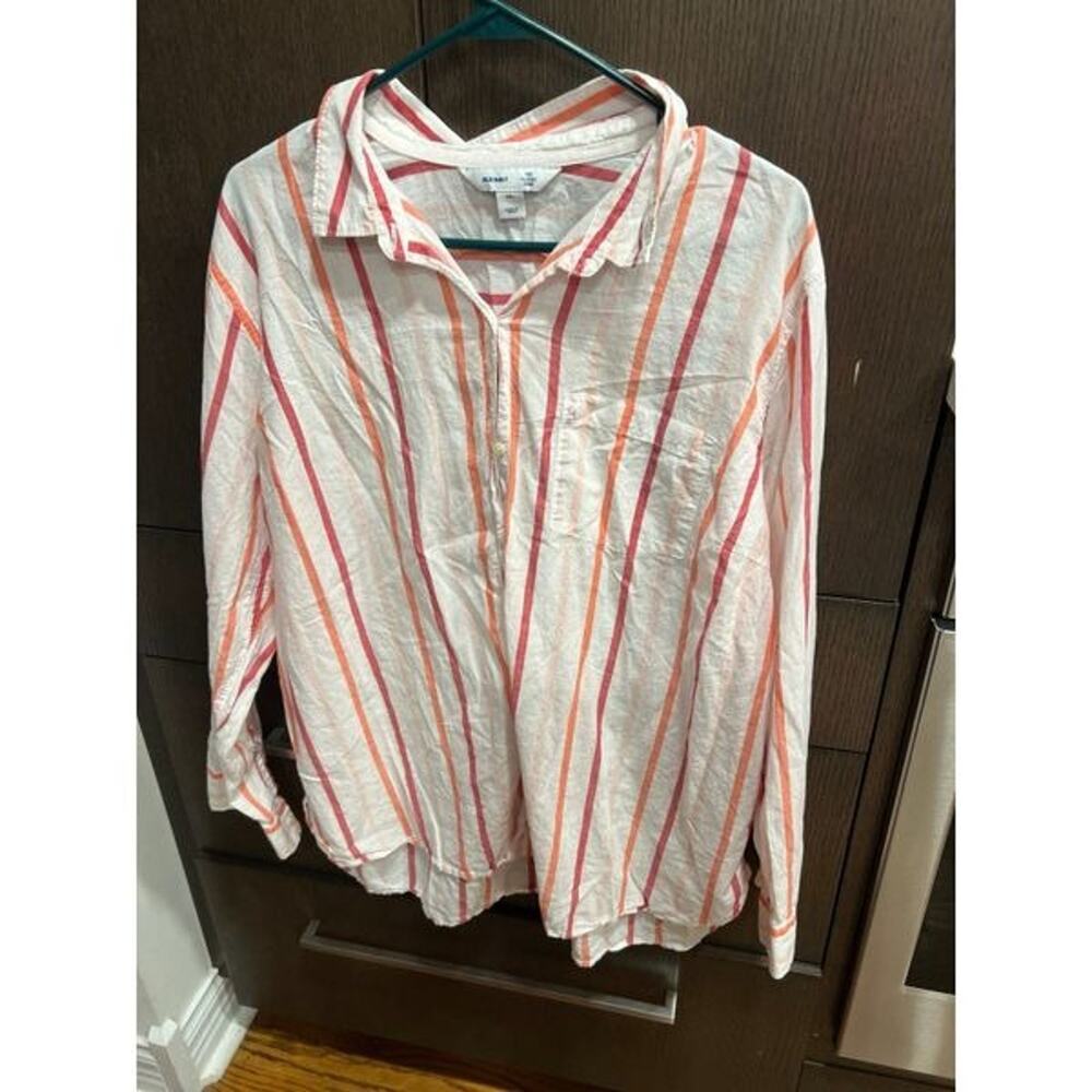 Old navy stripe blouse‎ woman’s XXL